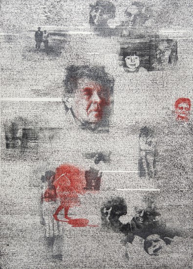 From the cycle: The mirror keeps no memories | etching, photocopy | 100x70cm